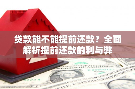 阳城贷款能不能提前还款？全面解析提前还款的利与弊