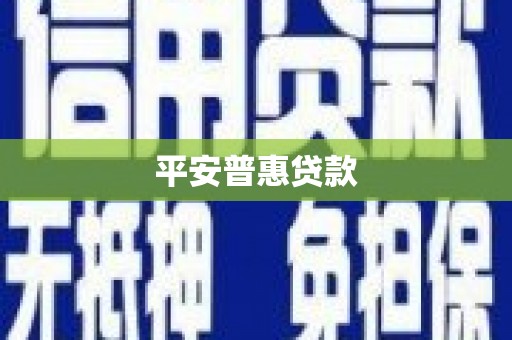 阳城平安普惠贷款