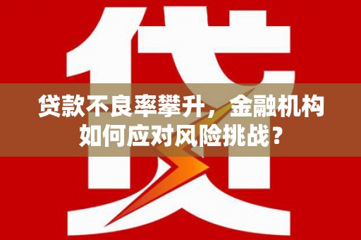 阳城贷款不良率攀升，金融机构如何应对风险挑战？
